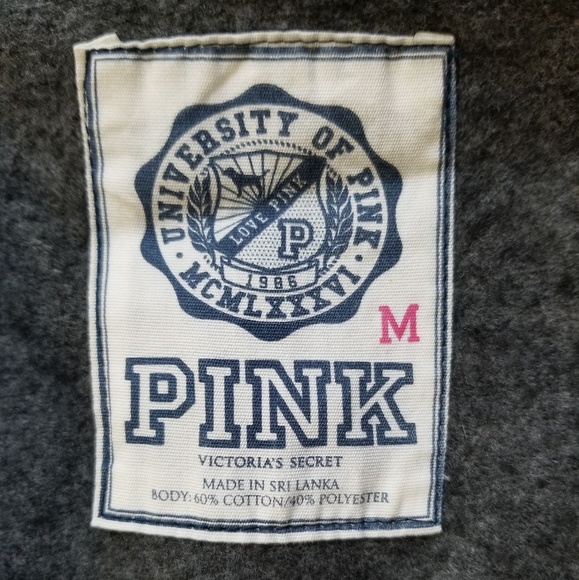 Gray Zip Up Hoodie by Victoria's Secret PINK - Picture 3 of 3